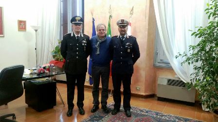 montemurlo. NUOVO COMANDANTE DEI CARABINIERI FORESTALI, IL BENEVENUTO DEL SINDACO