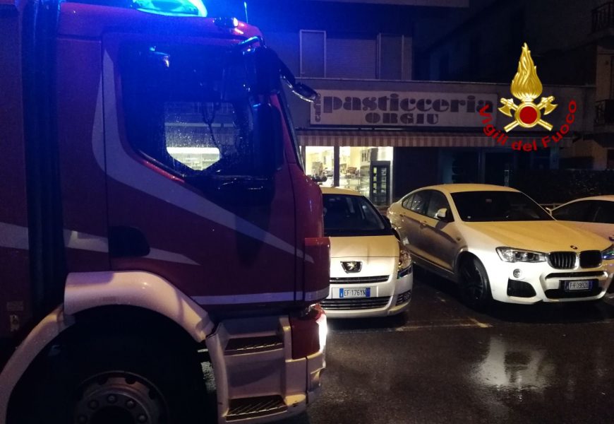 prato. PRINCIPIO D’INCENDIO ALLA PASTICCERIA ORGIU