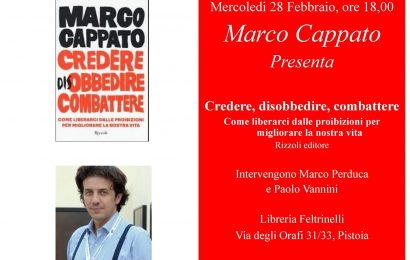 MARCO CAPPATO ALLA FELTRINELLI DI PISTOIA