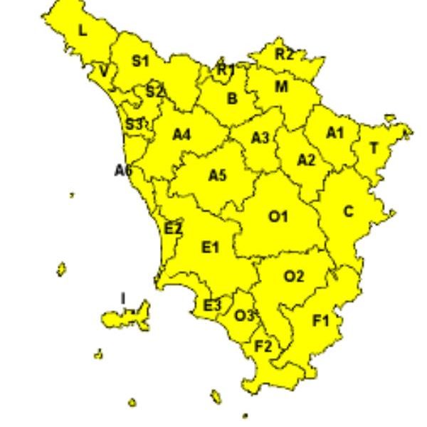 meteo. CODICE GIALLO PROROGATO FINO A LUNEDÌ