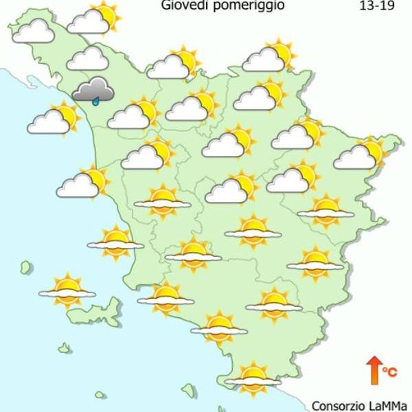 meteo. PREVISIONI DI GIOVEDÌ 8 MARZO