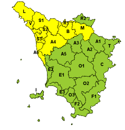 mercoledì 4. ALLERTA METEO PER PIOGGIA