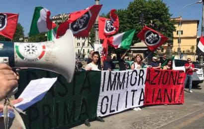 boldrini a pistoia. LA PROTESTA DI CASAPOUND