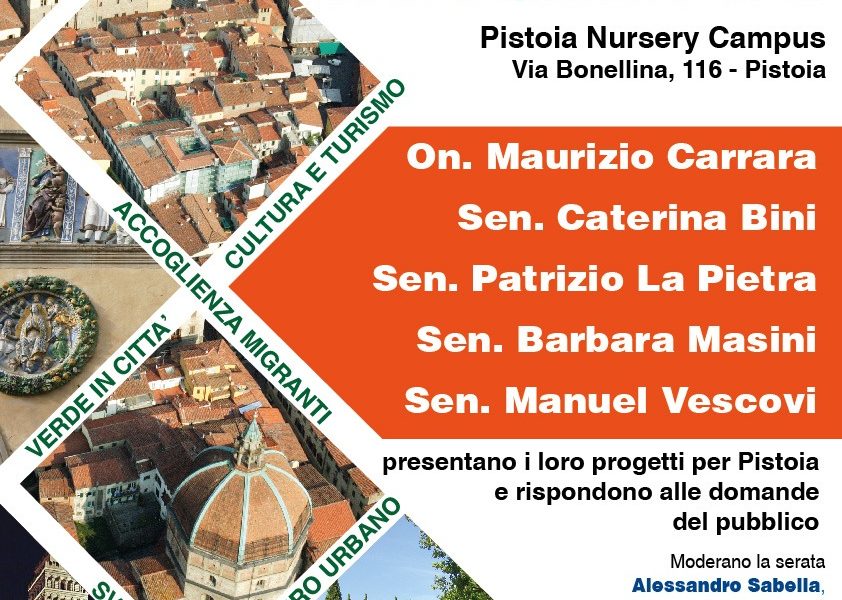 5 PROPOSTE PER LA CITTÀ, “AMO PISTOIA” INCONTRA I NEO PARLAMENTARI