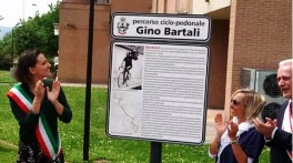 agliana. “Il BENE SI FA, MA NON SI DICE”, INTITOLATA A BARTALI LA PISTA CICLOPEDONALE