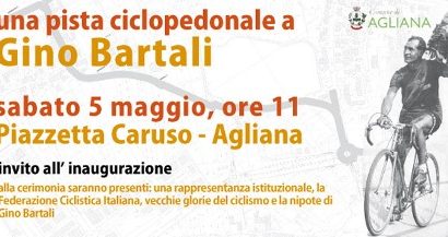 agliana. SARÀ INTITOLATO A GINO BARTALI IL PERCORSO CICLOPEDONALE