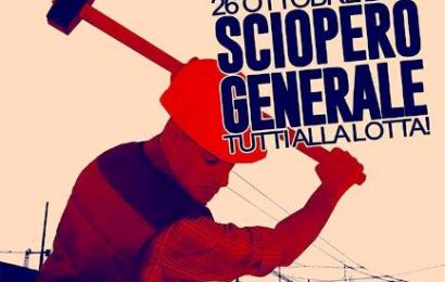 VERSO LO SCIOPERO GENERALE DEL 26 OTTOBRE