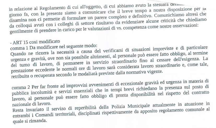 regolamento. E ORA SPIEGATE L’ARCANO