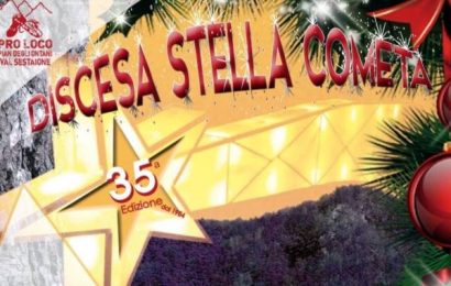 pian degli ontani. LA SPETTACOLARE DISCESA DELLA STELLA COMETA ILLUMINATA