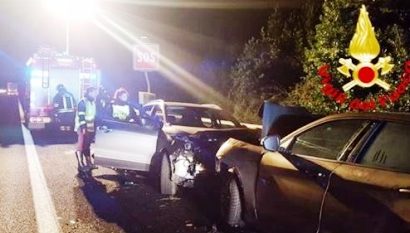 A11. INCIDENTE IN DIREZIONE FIRENZE, DUE AUTO COINVOLTE