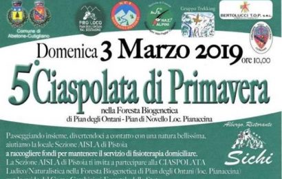 CIASPOLATA DI PRIMAVERA PER AIUTARE CHI AIUTA