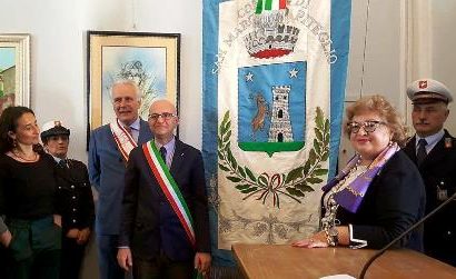 san marcello piteglio. PRESENTATO IL NUOVO GONFALONE DEL COMUNE