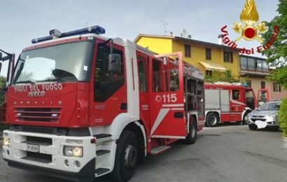 via roccon rosso. A FUOCO UN SEMINTERRATO