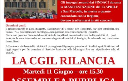 san[t]ità montana. PERCHÉ IL DOCUMENTO DELLA CGIL È UGUALE A QUELLO DELLA REGIONE?