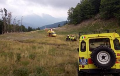 abetone. INTERVENTO DEL SOCCORSO ALPINO PER UN BIKER INFORTUNATO