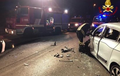 incidente. FRONTALE SU VIALE EUROPA, QUATTRO FERITI