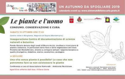 montemurlo. SI INAUGURA IL CENTRO BOTANICO IN MEMORIA DI BRUNO ACCIAI