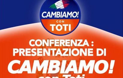 san Marcello. “CAMBIAMO! CON TOTI”, PRESENTAZIONE ALLA BACCARINI