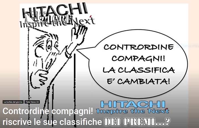 hitachi. CONTRORDINE, COMPAGNI! L’ORDINE ERA…