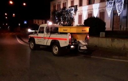 montemurlo. RISCHIO GHIACCIO, SULLE STRADE MEZZI SPARGISALE IN AZIONE