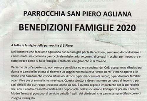 porte aperte. LA PARROCCHIA DI SAN PIERO SI ESPONE PER MEZZO MILIONE DI EURO?