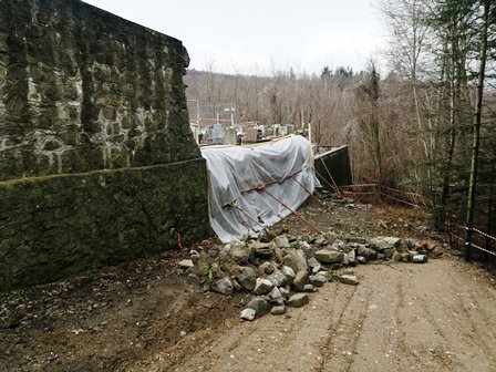 san marcello piteglio. PROSEGUONO I LAVORI AL CIMITERO DI PRUNETTA