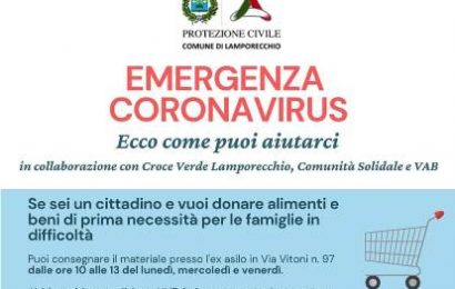 lamporecchio. AL VIA L’INIZIATIVA “ECCO COME PUOI AIUTARCI”