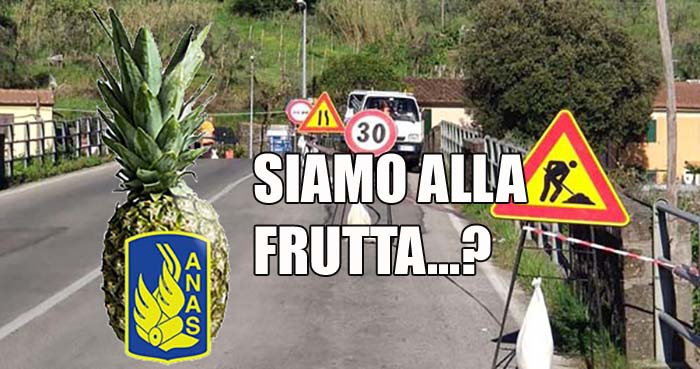 ponti & strade. I PRIMI CROLLANO E LE ALTRE SI CHIUDONO BLOCCANDO IL TRAFFICO. SIAMO… ALLA FRUTTA: ANAS O ANANAS?