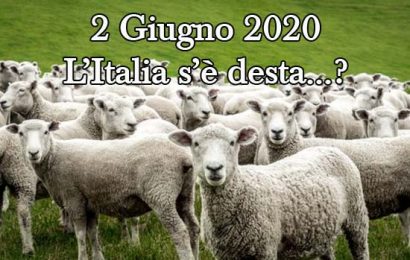 2 giugno. PIANTI, LAMENTI, APPELLI: ECCO IL SOLITO BRODO DI ZUCCHERO CARAMELLATO