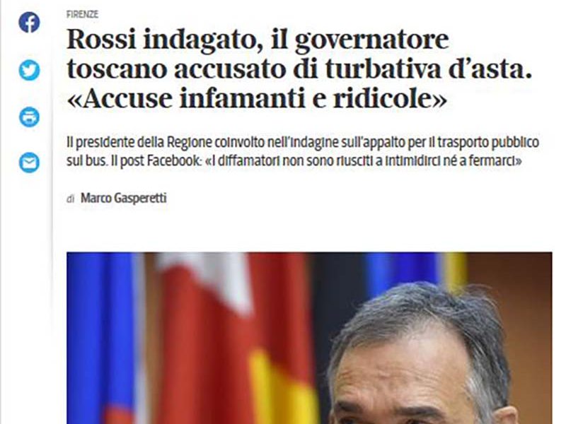 tpl & franciosi di macron. ROSSI, INDAGATO, SENTE MALE E SI CONTORCE: MA NON ERANO LUI E IL SUO PARTITO CHE HANNO SEMPRE AVUTO FIDUCIA CIECA NELLA MAGISTRATURA? O LA GIUSTIZIA, AI TEMPI DI PALAMARA, NON È PIÙ GARANTITA MA PUÒ ESSERE ANCHE AMARA?