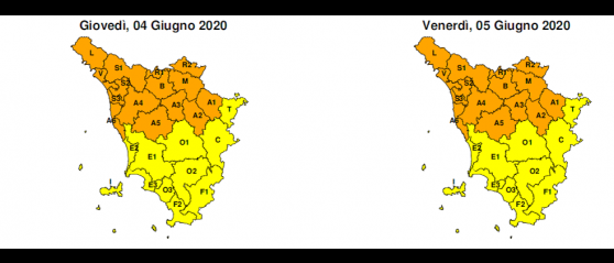 ALLERTA METEO ARANCIONE PER PIOGGIE E TEMPORALI