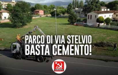 NO ALLA CEMENTIFICAZIONE DEL PARCO DI VIA STELVIO!