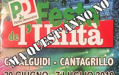 covid-19. IL PD DI CASALGUIDI E CANTAGRILLO RINUNCIA ALLA FESTA DELL’UNITÀ A FAVORE DEI COMMERCIANTI