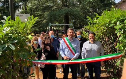 INAUGURATA LA NUOVA AREA GIOCHI AL PARCO DEL VILLONE PUCCINI