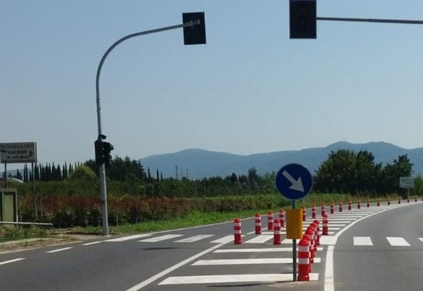 viabilità. PROVINCIALE 9: TERMINATI I LAVORI DI MESSA IN SICUREZZA DELL’ATTRAVERSAMENTO PEDONALE