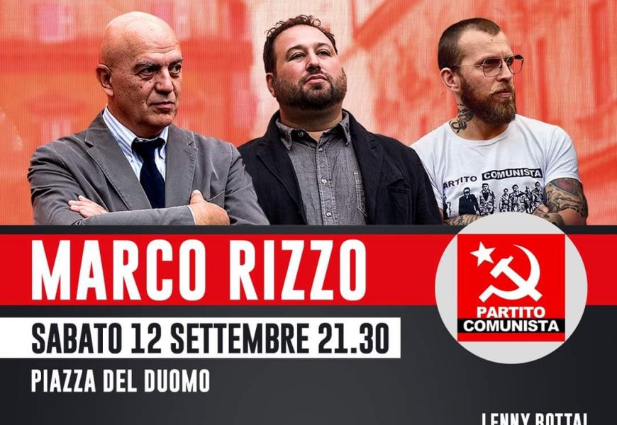 regionali. MARCO RIZZO IN PIAZZA DEL DUOMO