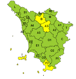 ESTESO A DOMANI ALLERTA METEO DI CODICE GIALLO