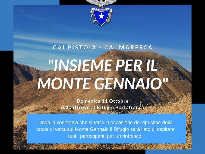 “TUTTI INSIEME PER IL MONTE GENNAIO” E POSA DEFINITIVA DELLA CROCE