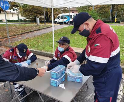 MASCHERINE, VIA ALLA DISTRIBUZIONE A PISTOIA