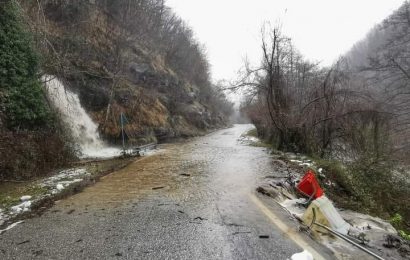 sambuca — cantagallo. FRANA SU SP 24 PISTOIA-RIOLA. APPELLO DEI SINDACI ALLA PROVINCIA