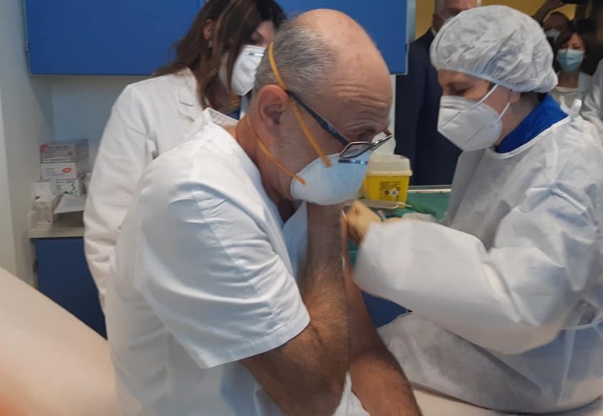 PRIMO STEP DEL VACCINE DAY IN QUATTRO OSPEDALI DELL’AZIENDA SANITARIA E NELLA RSA DI MONTEDOMINI