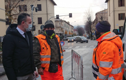 LA ROTATORIA IN VIALE MATTEOTTI DIVENTA DEFINITIVA: PARTITI I LAVORI