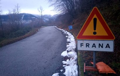 disastro strade. FRANA SULLA SP 20 POPIGLIO – FONTANA VACCAIA