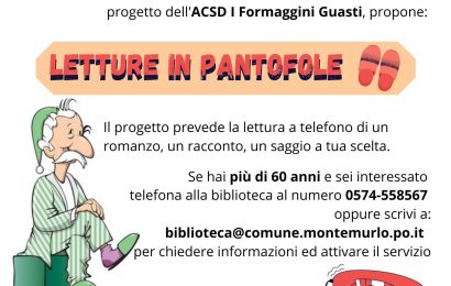 letture in pantofole. “BIBLIOTERAPIA” PER ANZIANI. LETTURE AL TELEFONO PER COMBATTERE LA SOLITUDINE