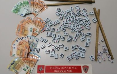 BISCA CLANDESTINA, DENUNCIATE VENTI PERSONE E SEQUESTRATI 6.100 EURO IN CONTANTI