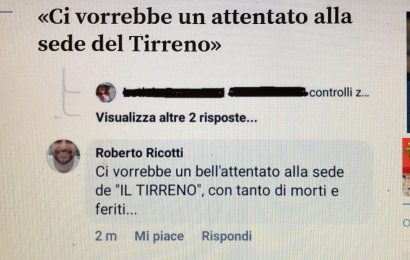 NUOVA GRAVE MINACCIA NEI CONFRONTI DEL TIRRENO: SUI SOCIAL SI INVOCA UN ATTENTATO CON MORTI E FERITI