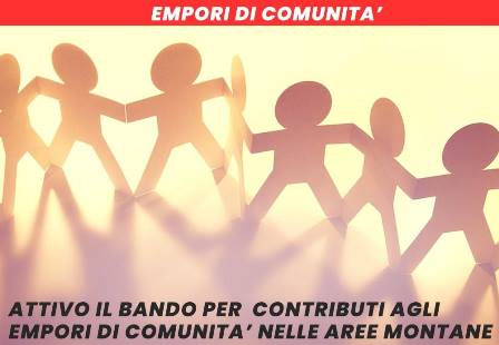 lamporecchio. IL COMUNE ACCOGLIE IL BANDO REGIONALE “EMPORI DI COMUNITÀ’”