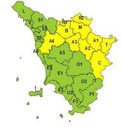 neve e vento. CODICE GIALLO SULL’APPENNINO E NELLE VALLI DI ARNO E OMBRONE PISTOIESE