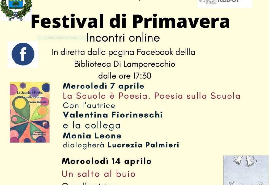 lamporecchio. IN BIBLIOTECA ARRIVA IL “FESTIVAL DI PRIMAVERA”