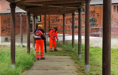 quarrata. IN CORSO IL TAGLIO DELL’ERBA NEI GIARDINI E NELLE ROTONDE